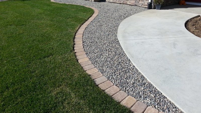 Landscaping Edging Brick by Sheridan Lawn and Landscaping, LLC