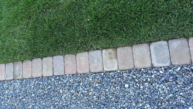 Landscape Edging Brick installed by Sheridan Lawn and Landscaping, LLC