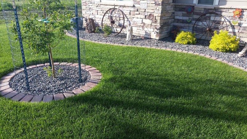 Lawn Edging Brick by Sheridan Lawn and Landscaping, LLC