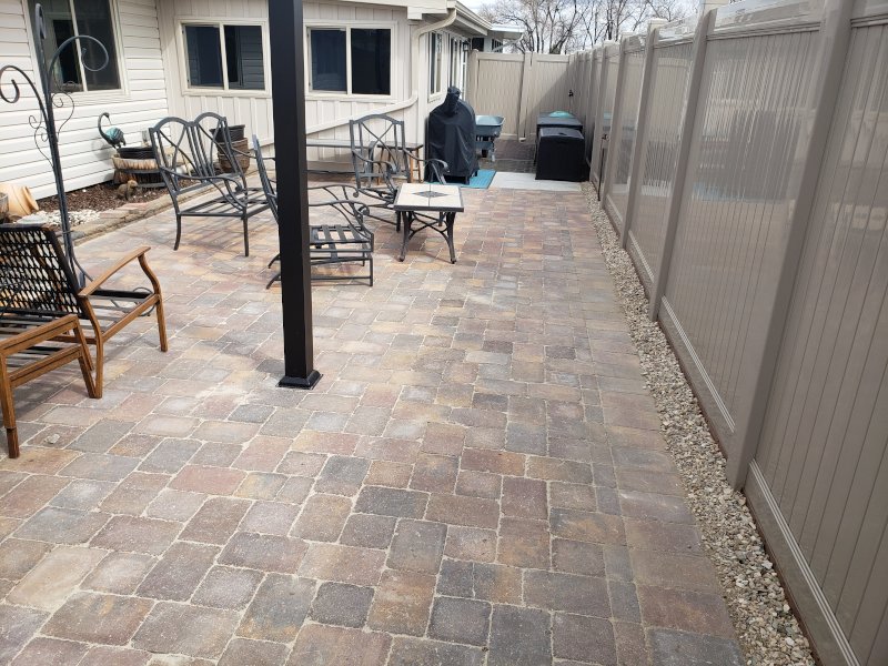 Block Paver Patio by Sheridan Lawn and Landscaping, LLC