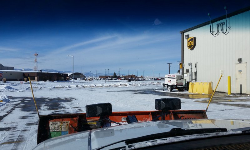 Snow Plowing Services Parking Lots, Sheridan, WY